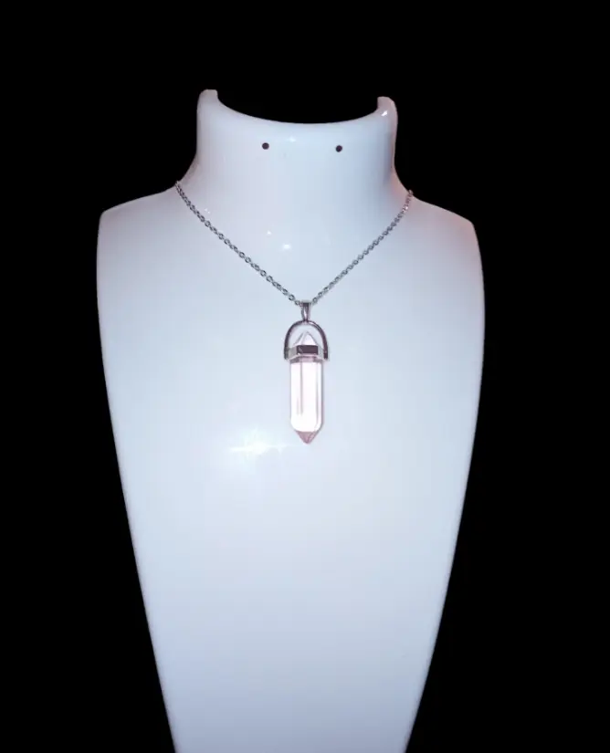 pendent crystal white