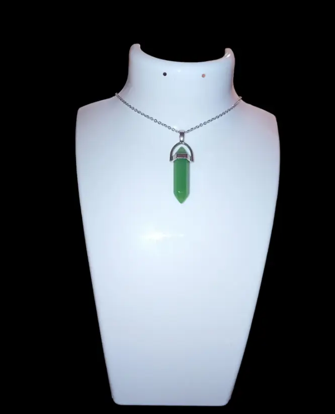 pendent crystal green
