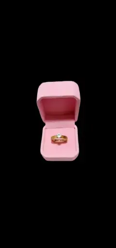 bague "Verliebt" plaqué or 24k