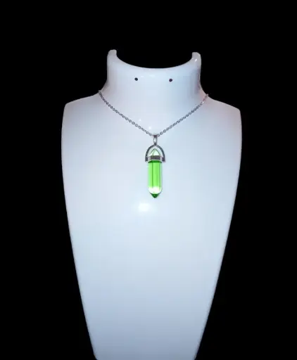 pendent crystal vert