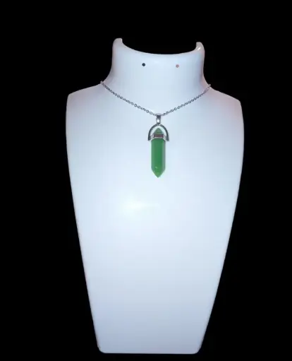 pendent crystal green